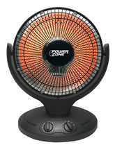 PowerZone QGW08-608 Parabolic Heater, 6.7 A, 120 V, 400/800 W, 2-Heating Stage, Black